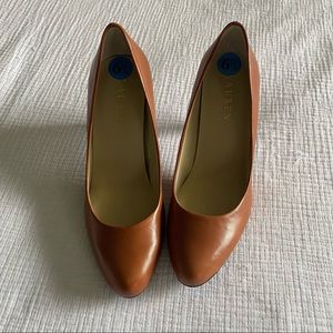 Ralph Lauren Brown Leather Heels